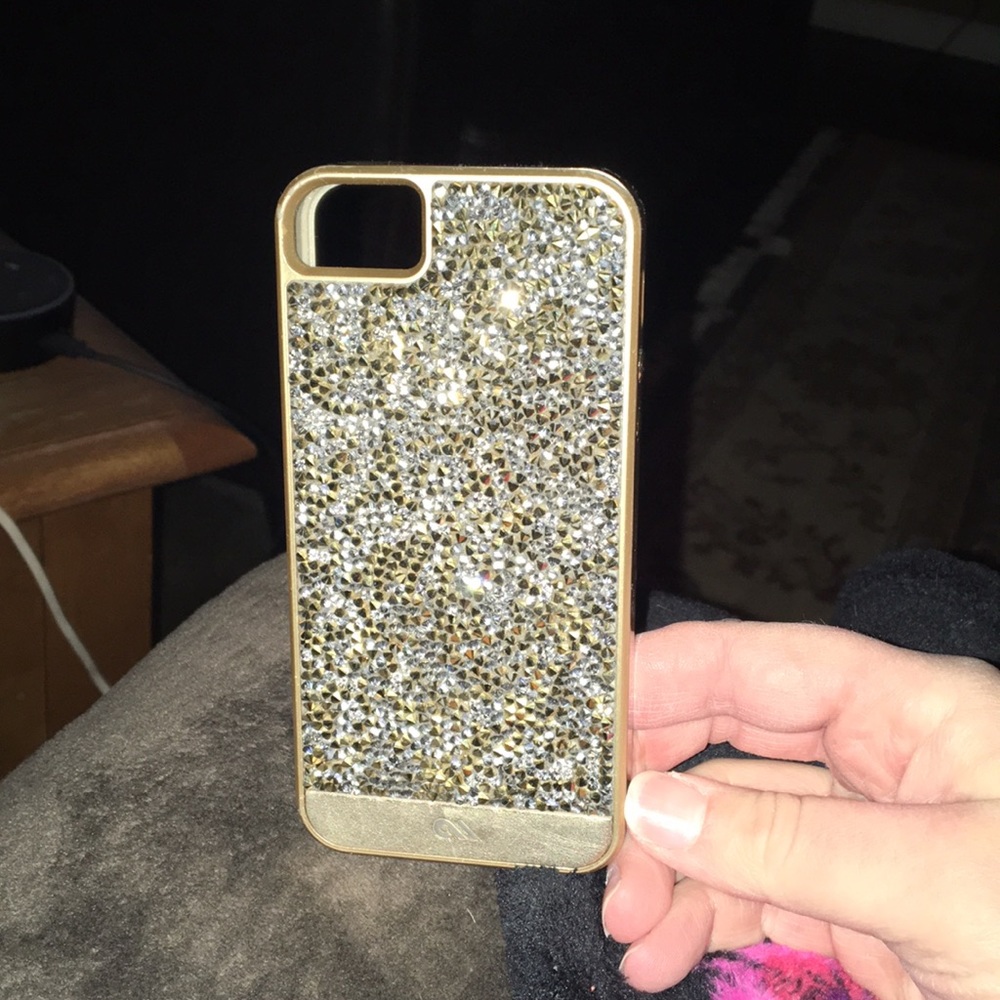 Gold & Silver IPhone 5s case by Case Mate